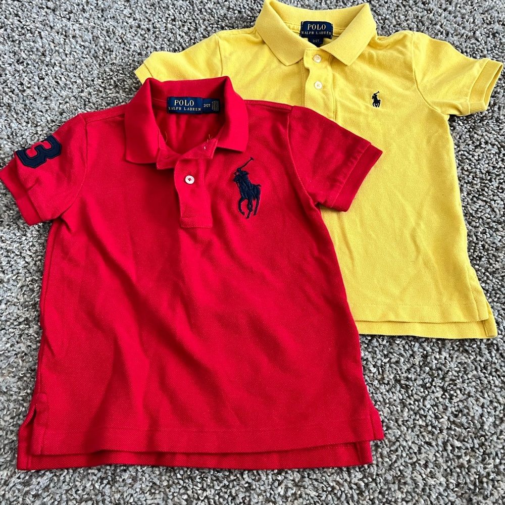 (2) 2T Polo by Ralph Lauren polo shirts
